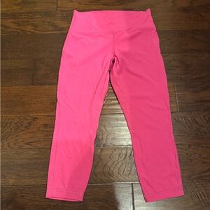 Lululemon Align High-Rise Crop 23" Leggings SZ 10 Double Lined Pink Leggings